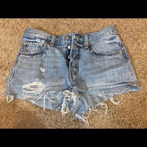 Levi cutoff shorts